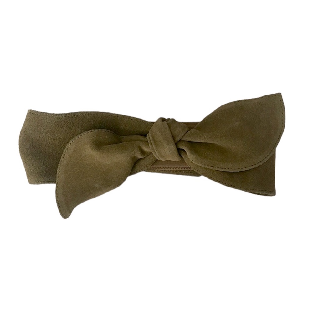 ANTHROPOLOGIE ;  Genuine Olive Green Suede Belt